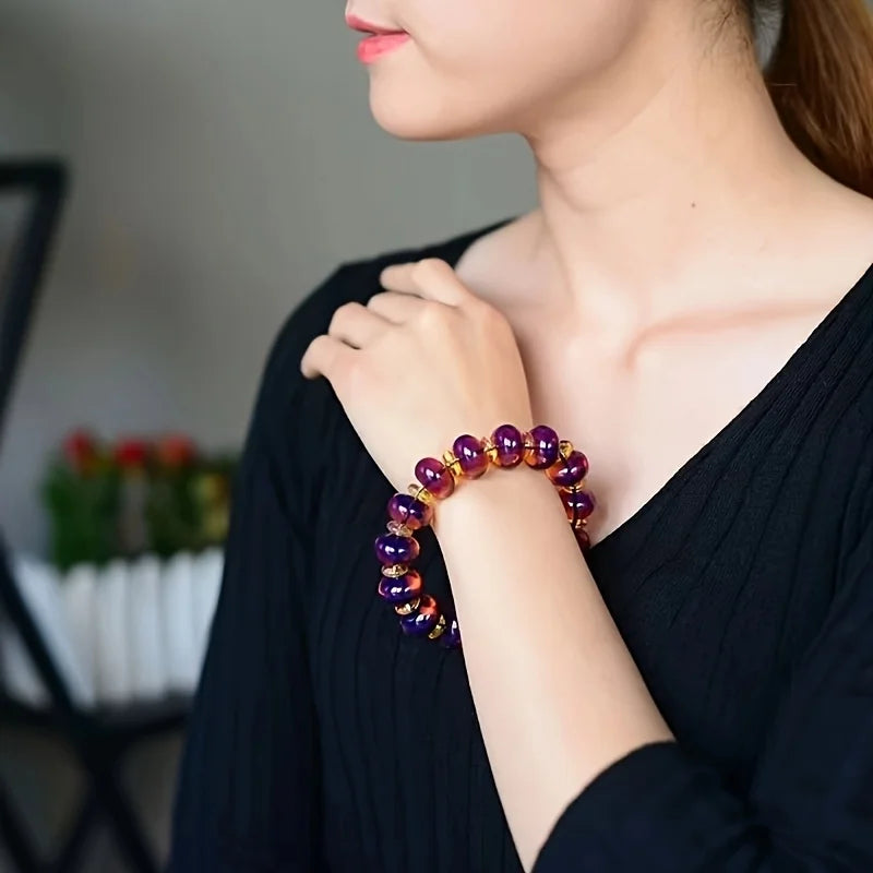 Mexican Amber Bracelets - Unisex, Fashion Resin Jewelry
