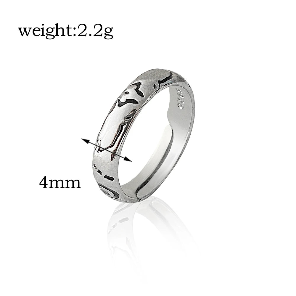 Anime Jujutsu Kaisen Ring Two-sided Sukuna Gojo Satoru Fushiguro Megumi COS Devil's Eye Ring Jewelry Accessories Cosplay Gift