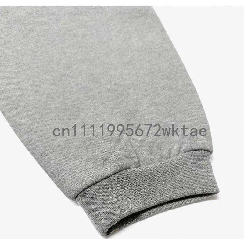 BACK TO SCHOOL Men's Hoodies Luxury Design Double Row Printed Letter Oversized Hoodies High Street Couple Velvet Pants Set
