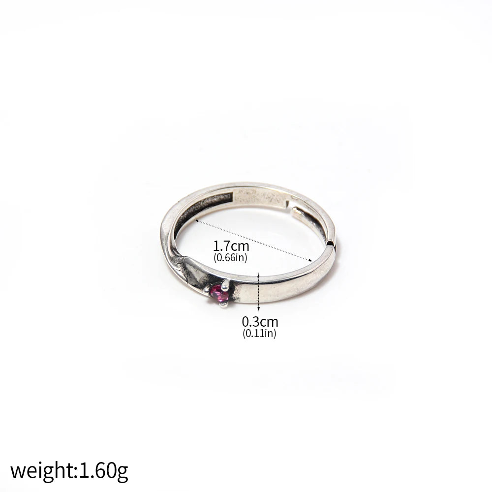 Anime Jujutsu Kaisen Ring Two-sided Sukuna Gojo Satoru Fushiguro Megumi COS Devil's Eye Ring Jewelry Accessories Cosplay Gift