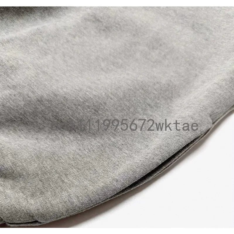 BACK TO SCHOOL Men's Hoodies Luxury Design Double Row Printed Letter Oversized Hoodies High Street Couple Velvet Pants Set