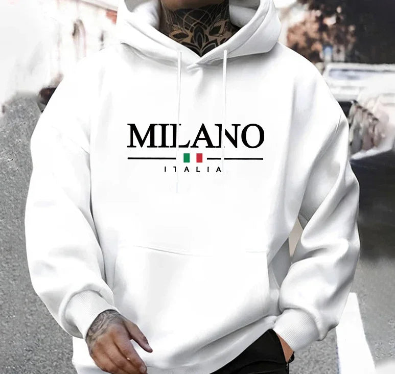 2026 Hot Sales Mens Hoodies Printed Casual Sweatshirts Outdoors Fitness Sports Jogging Men Clothing Fashion Street Pullover Tops