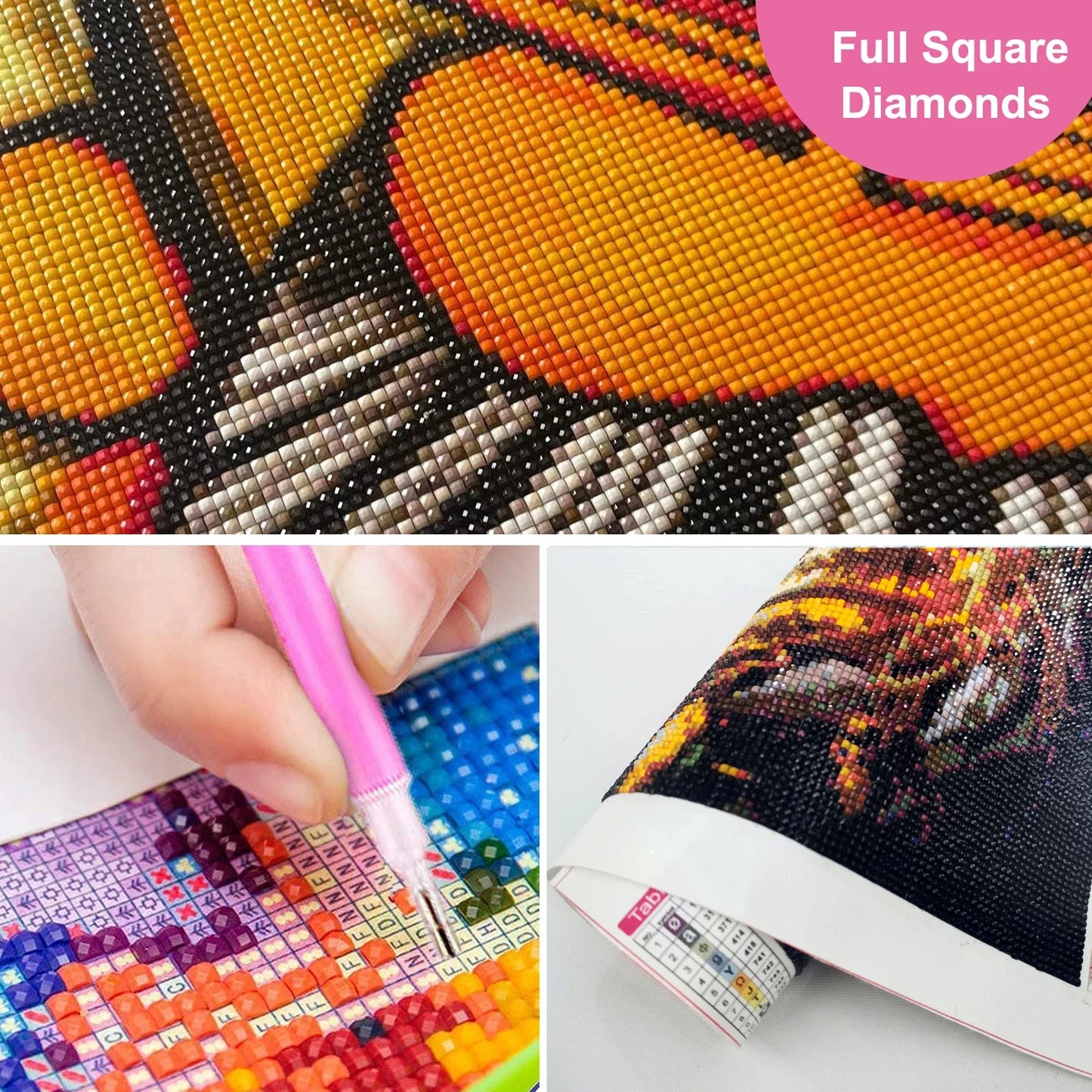 Full Diamond Painting Kits for Adults Kids Beginners DIY Dia De Los Muertos Floral Sugar Skull Art Paint By Gems Crafts Decor