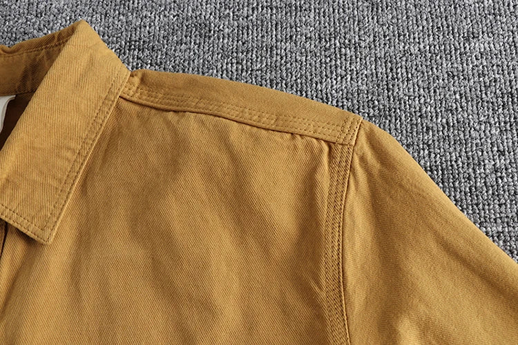 Youthful and Versatile Thin Outerwear with Single Decorative Pocket